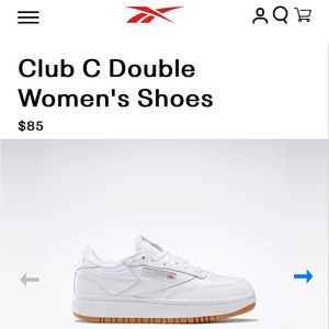 Reebok Club C Double - Size 10 Women’s - Excellent Condition
